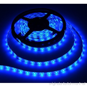 Innozon LED Light Strip DC12V 16.4ft Waterproof Flexible Strip Light with 300 SMD2835 LEDs for Home Kitchen Car Bar Boat Power Adapter Not Include(Blue) - B071XCZ2G5