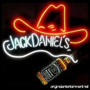 Jack Daniels Bottle and Hat Beer Bar Pub Store Party Homeroom Decor 19x15 - B077T4MJ2N