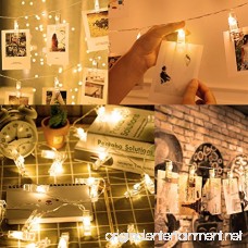 Jamal 20 LED Fairy Lights Battery Operated Twinkle Lights Photos Clips String Lights Indoor Picture Lights String Fairy Lights For Bedroom Hanging Photos Cards and Artworks(7.2ft. Warm White) - B07BHKNVGH