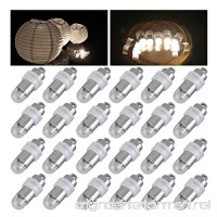 Jofan 24x Warm White Non-blinking LED Mini Party Lights for Balloons Paper Lanterns Floral Party Decoration  Waterproof and Submersible - B01C1OG7V8