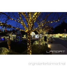 LAMPAT Solar String Lights 300 Led Holiday String Lighting Outdoor Solar Patio Lights Fit Christmas Garden Wedding Party Landscape[Warm White] 2 Pack 600 LED - B07432YJMZ