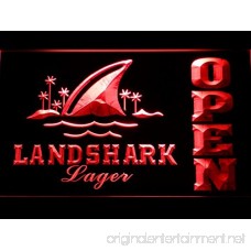 Landshark Lager Beer OPEN Bar LED Neon Light Sign Man Cave 082-G - B00VIFPWZE