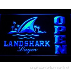 Landshark Lager Beer OPEN Bar LED Neon Light Sign Man Cave 082-G - B00VIFPWZE