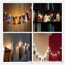 Led Photo Clip Remote String Lights Magnolora 20 LEDs Battery Operated Fairy String Lights with 8 Modes Choice 7.2 Feet Warm White - B01GEFUG9Y