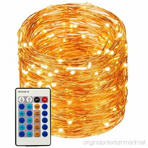 LED String Lights 99ft 300 LEDs String Lights Dimmable with Remote Control Waterproof Lights for Bedroom Parties Garden Wedding Yard (Copper Wire Lights Warm White) (暖白99ft) - B0755ZQXFP