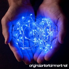 LED String Lights - Fairy Lights - Blue Color - Battery Operated on Silver Color Wire (20 LEDs - 7 FEET - 1 SET) - RTGS - B004DYV2RE