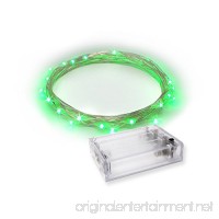 LED String Lights | Fairy Lights Green Color | Battery Operated on Silver Color Wire (20 LEDs - 7 FEET - 1 SET) - RTGS - B004E2T9ZC