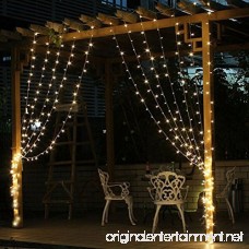 LIGHTESS 300 LED String Fairy Light Curtain Lights 8 Mode Outdoor/Indoor Use For Home Garden Patio Lawn Wedding Birthday Party Holiday Decoration (Warm White) - B017TXLJ8C