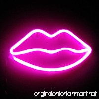 Lip Neon Signs LED Decor Light Wall Decor for Christmas Decoration Birthday Party Home LED Decorative Lights Wedding Event Banquet Party Decor (Lip Pink) - B0785X2WJM