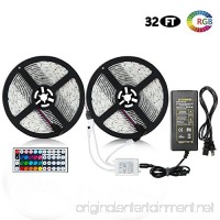 LITAKE 2018 UPGRADED LED Strip Lights  Waterproof Outdoor Rope Lights  SMD 5050 RGB Light Tape  10M/32.8ft 300 LEDs Ribbon with 44 Key Remote for Christmas  Parties & Game Room Decor - B075CMW7SL