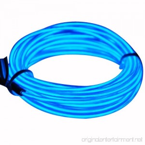 Lychee Neon Light El Wire with Battery Pack 15 Feet Blue - B00EENNHMM