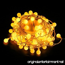 MineTom UL Listed 33 feet Crystal Ball 100 LED Globe String Lights with Remote & Timer Warm White - B01LKS55JQ