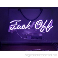 Mirsne neon signs glass tube neon lights 13 by 11 inch Fuck Off with Clear Background neon signs bar the best neon sign custom supplied for a wide range of personal uses. - B076BT2X39
