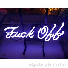 Mirsne neon signs glass tube neon lights 13 by 11 inch Fuck Off with Clear Background neon signs bar the best neon sign custom supplied for a wide range of personal uses. - B076BT2X39