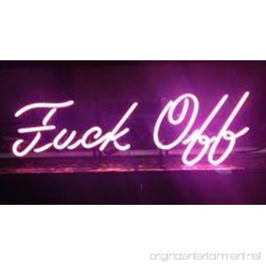 Mirsne neon Signs Glass Tube neon Lights 17 by 14 inch Fuck Off neon Signs Bar The Best neon Sign Custom Supplied for a Wide Range of Personal uses. - B075HQVXBJ
