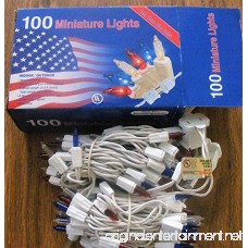 Nantucket Home Patriotic 100 Mini Lights Red White and Blue Indoor Outdoor Use Decoration - B06Y1TN44C
