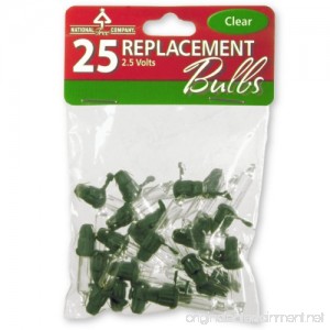 National Tree 25 Clear Replacement Bulbs for 50 Light Sets 2.5 Volt (RBG-25C) - B0065ROYX6