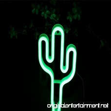 Neon Light LED Cactus Sign Shaped Decor Light for Wedding Birthday Party Bedroom Table Gift Kids Toys Decor Decorations Valentines Christmas Gift( battery and USB 2 in 1) (Style 1) - B076J8QYBC
