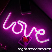 Neon Light LED Love Sign Shaped Decor Light Wall Decor for Valentine's Day Birthday party Kids Room  Living Room  Wedding Party Decor (purple pink) - B079FW69NQ