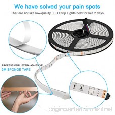 New Ver. Led Strip Lights Kwanan 32.8Ft(10M) Led Light Strip Kit Waterproof DC12V 5050RGB 300leds Flexible Strip Lights with Double PCB 44Key Remote Stronger 3M Sponge Adhesive Tape and 5A Adapter - B079J12WBZ
