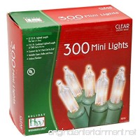 Noma/Inliten 48150-88 Holiday Wonderland Clear Green Wire Christmas Mini Light Set  300 Count - B000C4IZN8
