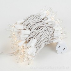 Novelty Lights 100 Light Clear Christmas Mini Light Set White Wire 22' Long - B004O2MR2O