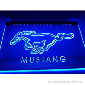Old Books & Plans on CD Ford Mustang LED Neon Sign Light - B01MR0K5N1