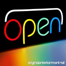 Open LED Neon Light Sign 19.7” x 9.8” Ultra Bright Neon Multicolor Style RGB Letter Window Displaying Light Bar Restaurant Store Salon Gas Station Motel Door - B06XXMWXQP