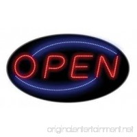 OPEN LED NEON SIGN WITH ON/OFF ANIMATION + ON/OFF SWITCH +CHAIN EXCLUSIVE BY *TOP NEON NEON SIGNS TM LOGO IN SIGN* 19X10 - B0141NYEWG