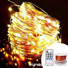 OrgMemory Copper LED Fairy Lights (80 Ft 240 Leds Warm White UL Listed Power Adapter) Vine Lamp Garland Lights with Remote for Wedding Xmas Outdoor and Indoor Room Decor - B017LMG9CM