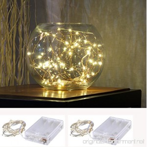 Pack of 2 sets LED SopoTek 7ft 20 LEDS Starry Lights Fairy Lights Copper LED Lights Strings AA Battery Powered Ultra Thin String Wire(Battery not included) - B01DOWWX00