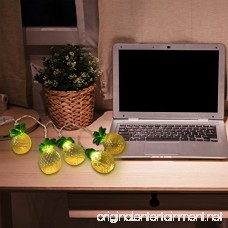 Pineapple Decor Light Battery Powered 10 LED Fairy String Lighting for Christmas Home Wedding Party Bedroom Birthday Decoration (Warm White) - B01KZQPVES