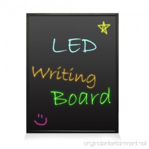 Pyle PLWB3040 - 16x12 - Flashing Illuminated Erasable Neon LED Message Writing Board/ Menu Sign with Remote Control and 8 Fluorescent Markers - Connect and Configure Custom settings from PC - B00JZUZLJG