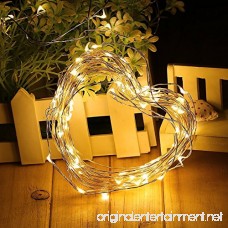 SHINE HAI 12-Pack 6.5FT/2M LED Copper Wire String Lights 20 Micro Starry Waterproof LED Moon Lights Warm White Battery Operated for Party Wedding Centerpiece Christmas Table Decoration - B06XH2VHSD