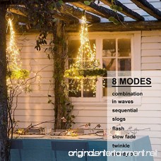 Soltuus 2 Pack 180 LED String Fairy Lights 8 Modes Battery Operated Starry Copper String Lighting Waterproof Firefly Moon Watering Can Light for Plants Tree Vines Decorations Party Warm White - B07BYFGYTD