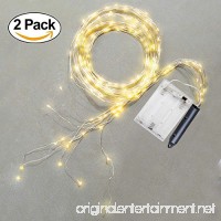Soltuus 2 Pack 180 LED String Fairy Lights  8 Modes Battery Operated Starry Copper String Lighting  Waterproof Firefly Moon Watering Can Light for Plants Tree Vines Decorations Party  Warm White - B07BYFGYTD