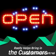 SPRINGROSE Large Neon LED Open Sign with Animation Motion and Constant On Functions | Perfect for Shops Salons Bars Pubs Cafes Gas Stations Motels and Offices!!! - B01BNWH704