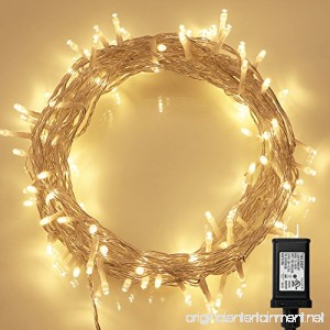 String Lights 100 LED Indoor Fairy Lights with [Remote] &[Timer] on 36ft Clear String for Bedroom Patio Garden Gate Yard Party Wedding (8 Modes Dimmable Low Voltage Plug Warm White) - B01712XY0M