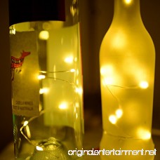 STYDDI Wine Bottle Cork Light 6 Pack 30inch/75cm 15 LED Siliver Wire lights for bottle DIY Wedding Christmas Halloween Party Decoration or Mood Lights(Warm White) - B01N6AQASB