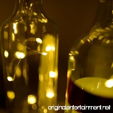 STYDDI Wine Bottle Cork Light 6 Pack 30inch/75cm 15 LED Siliver Wire lights for bottle DIY Wedding Christmas Halloween Party Decoration or Mood Lights(Warm White) - B01N6AQASB