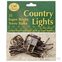 Teeny Bulbs Light Strand Brown Cord Country Primitive Craft Lighting Décor - B00JL2MKG0