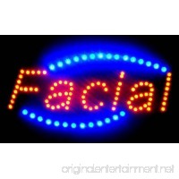 UbiGear 10 * 19 inch Animated Motion LED Business Spa Facial Sign On off Switch Bright Open Light Neon - B00BNIODR4