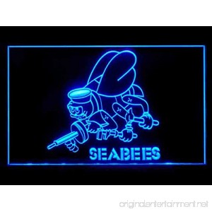 US U.S. Navy Seabees Beer Led Light Sign - B017HFR3KK