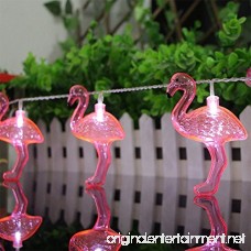 willway Flamingo String Lights 1.6m 10LEDs Battery Operated Flamingo Fairy Lights for Garden Patio Bedroom Wedding Party Christmas Decoration - B06XNWDJHR