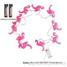 willway Flamingo String Lights 1.6m 10LEDs Battery Operated Flamingo Fairy Lights for Garden Patio Bedroom Wedding Party Christmas Decoration - B06XNWDJHR