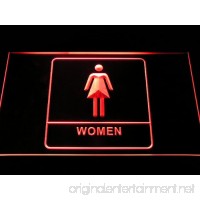 Women Female Girl Toilet Washroom Restroom LED Sign Neon Light Sign Display i1014-r(c) - B00QBKP7B0