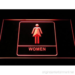 Women Female Girl Toilet Washroom Restroom LED Sign Neon Light Sign Display i1014-r(c) - B00QBKP7B0
