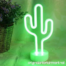 Yeaheo Neon Signs Cactus Decor Night Light Neon Decor LED Neon Lights，for Bedroom Garden Birthday Party Kids Room Living Room Wedding Bathroom Party Decor Cactus(Battery Style) - B07D39QPFZ