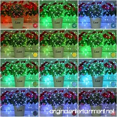 YIHONG Fairy Lights Battery Operated RGB String Lights with Remote Timer 16.4ft Firelfly Lights for Bedroom Color Changing Fairy Lights - B075WRRF23