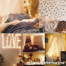 ZJMZZM 2 Sets Battery Operated Waterproof Fairy String Lights 16.4Ft 50 LEDS Silver Wire 8 Modes Remote Control for Bedroom Wedding Thanksgiving and Christmas Décor (Warm White) - B0755D33DK